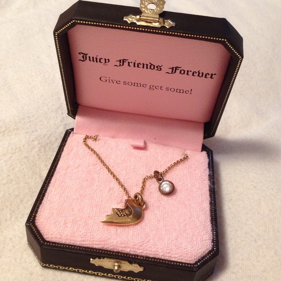 Juicy Couture Jewelry - Juicy Couture BFF Half Heart Necklace Juicy Couture Jewelry - Juicy Couture BFF Half Heart Necklace