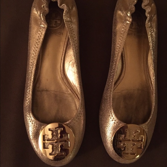 Tory Burch Shoes - Tory Burch Mini Ballet Gold Flats