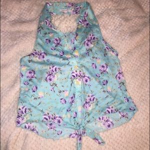 Cute Floral Delias Tank