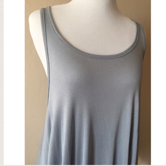 Last One • Blue Stone Soft Modal Knit Tank - Picture 3 of 3