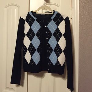 VS Argyle Cardigan
