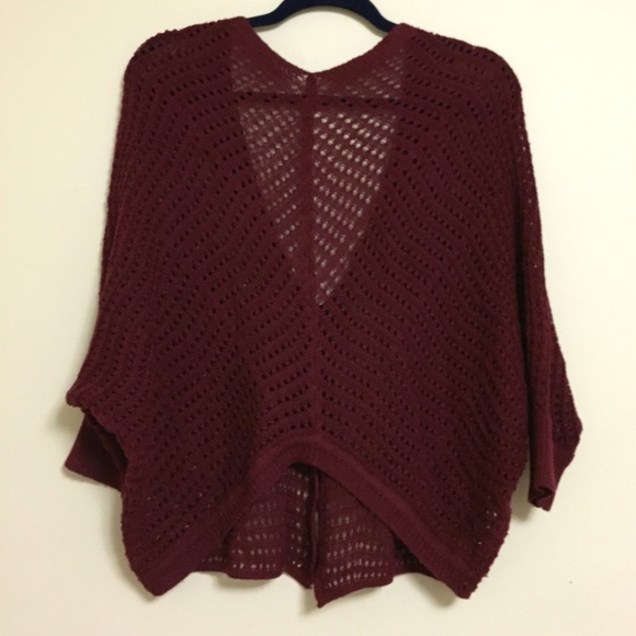 🚫DONATED  Maroon knit cardigan - Picture 2 of 2