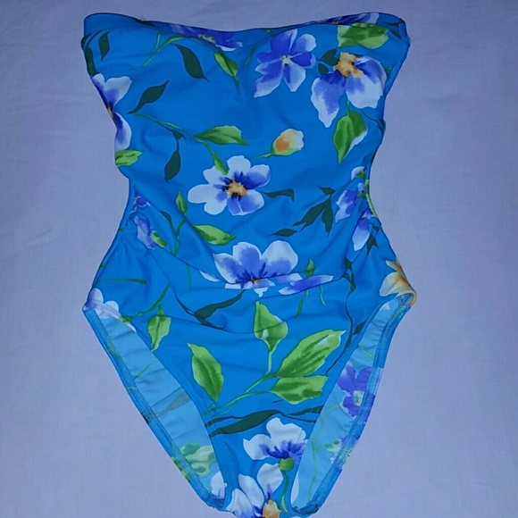 Women's Strapless Slimming  Bathing Suit