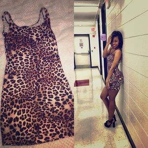 Cheetah Print Party Dress
