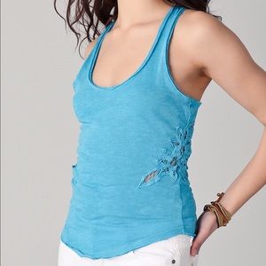Free People ToosaLoosa Lace Battenburg Inset Tank