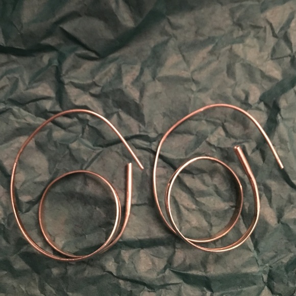 Sterling silver hoop earrings