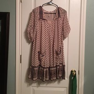Free people quarter sleeve dress