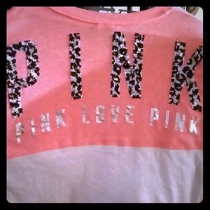 ***SOLD***VS PINK CREW CHEETAH  Bling