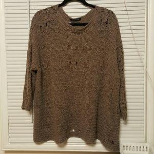Oversized brown holy sweater