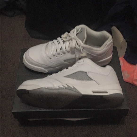 Air Jordan Retro 5 wolf grey/white