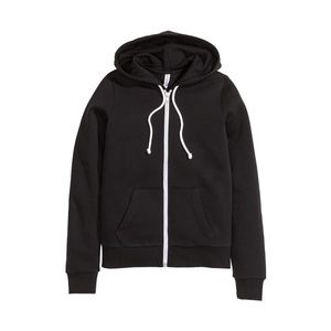 H&M black zip up hoodie