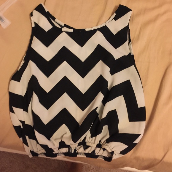Chevron crop top