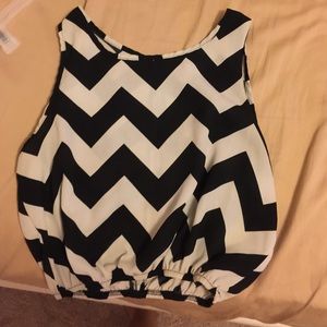 Chevron crop top