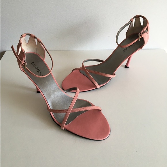 BCBGIRLS Strappy Pink Sexy High Heels SZ 9.5