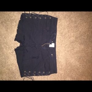 Forever 21 black high waisted shorts