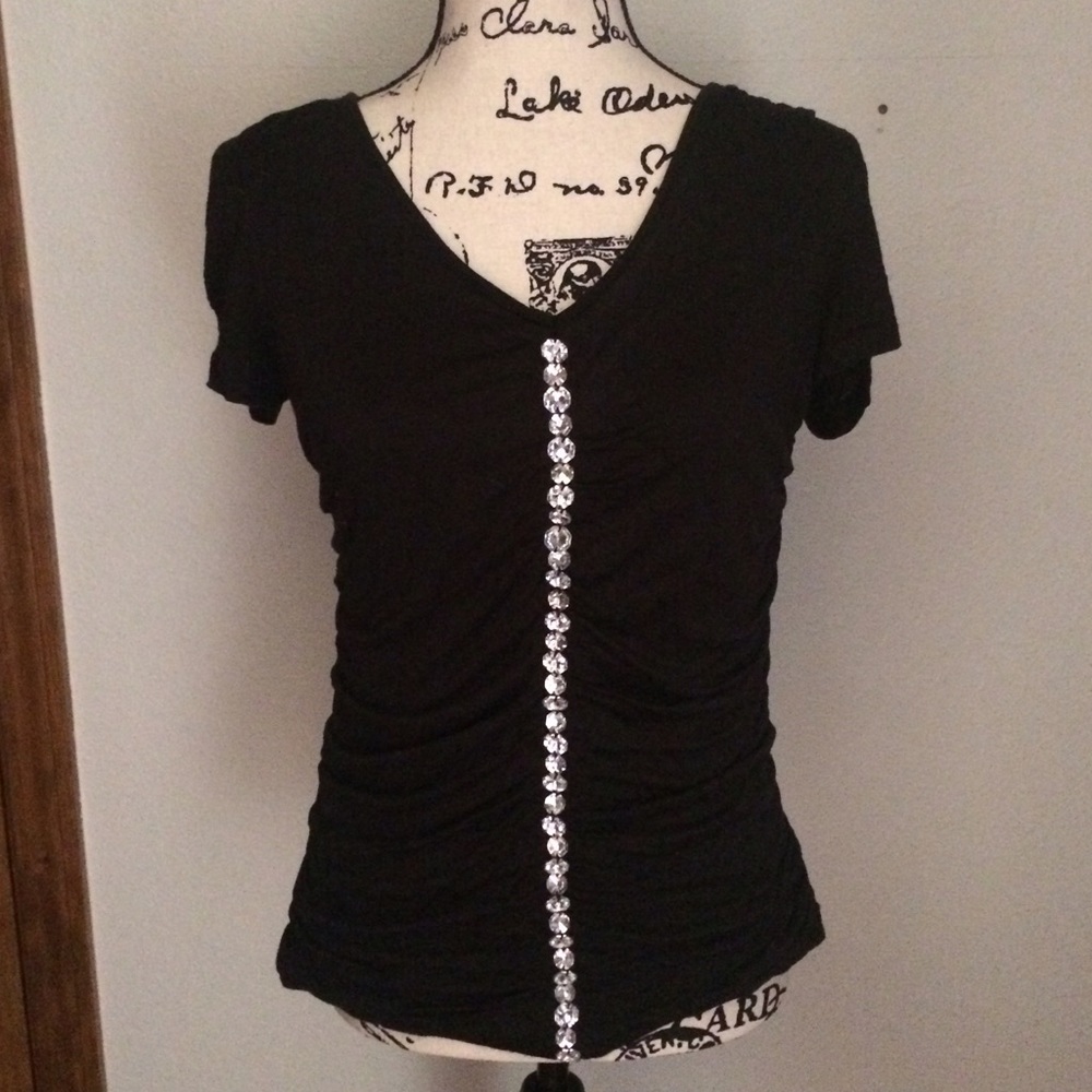 Dressy Shirt with Sparkly Jewels
