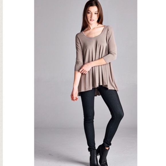 Soft Lace Up Back Top - Picture 2 of 4