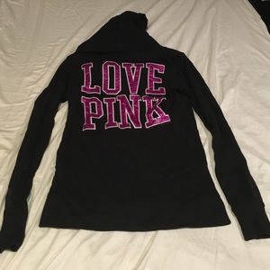 Victoria's Secret pink zip up hoodie