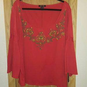 Igigi long bell sleeve shirt