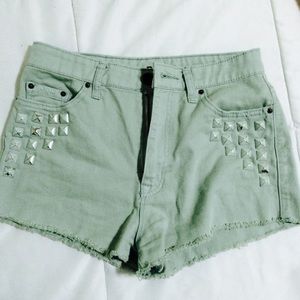 ✨SALE✨BDG | High Waist Studded Jean Shorts