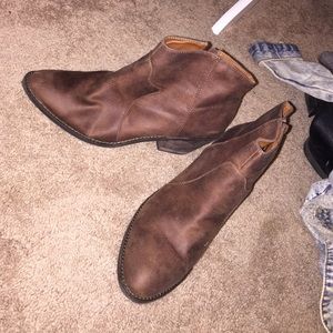 Brown lucky brand booties
