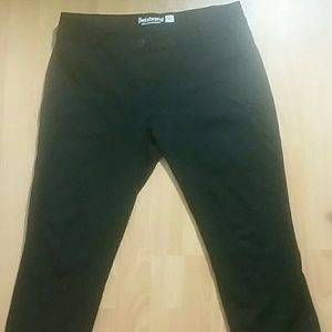 Betabrand Black Dressy Yoga Pants (Crop)