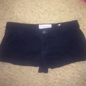 Deep Navy Blue Short Shorts