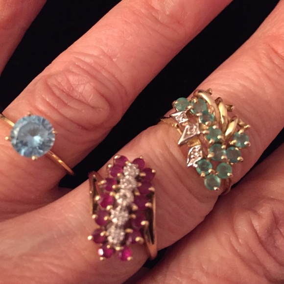***SOLD**Three beautiful Gold rings