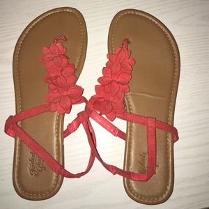 Coral sandals