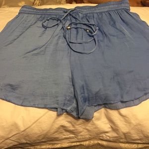 Pale blue Zara pajama like shorts. Size XS