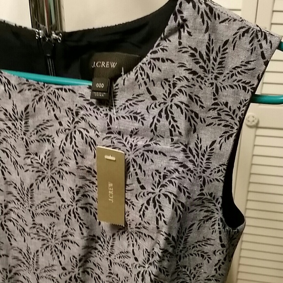 J.crew palm tree dropped waist dress.C0966. - Picture 2 of 4