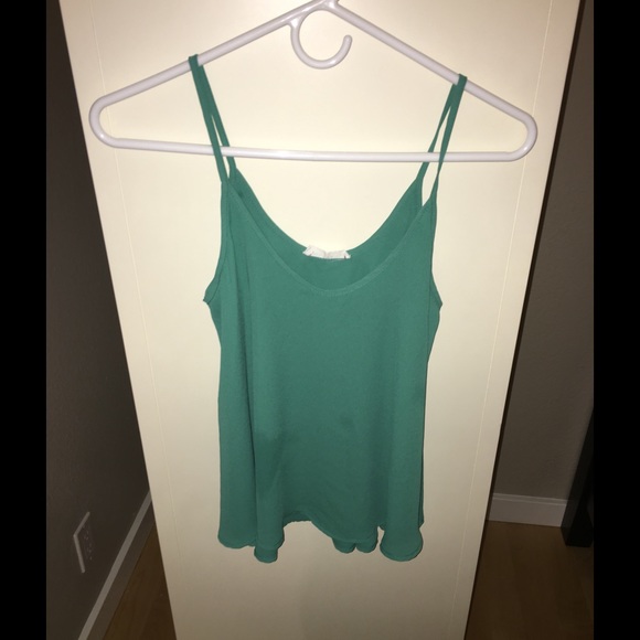 Lush turquoise tank top