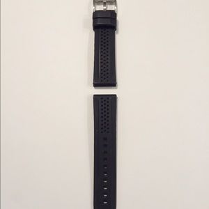 Mens 22mm Fossil Silicon Watch Strap