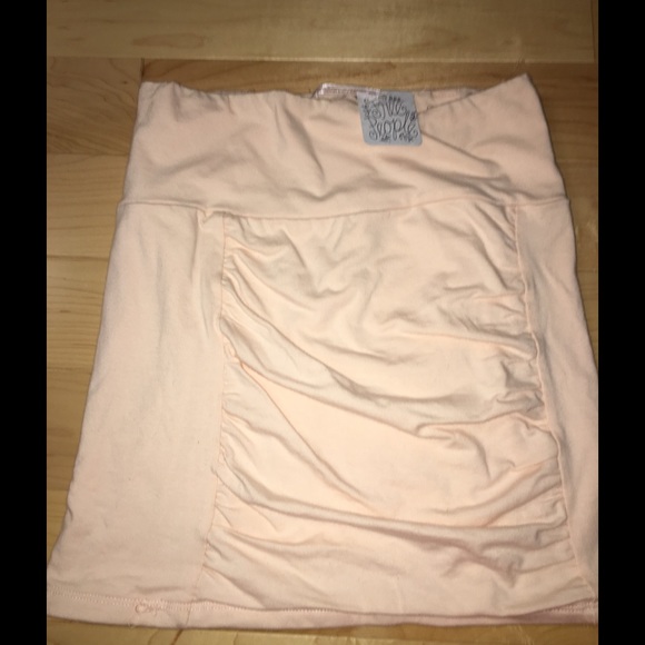 Free people peach mini skirt