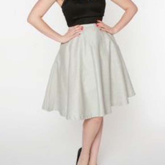 Shimmer and Sparkle Flared Lurex Skirt---SOLD-OUT! - Picture 1 of 3