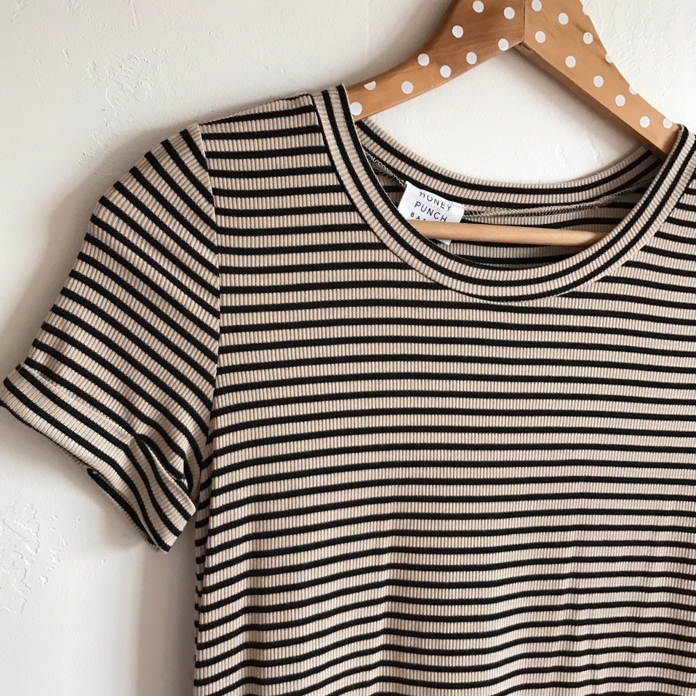 Last One // Striped T Shirt Dress - Picture 4 of 4