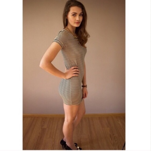 Last One // Striped T Shirt Dress - Picture 2 of 4