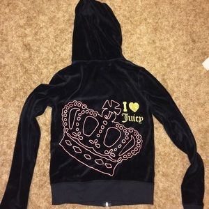 Juicy Couture black 2 piece jump suit