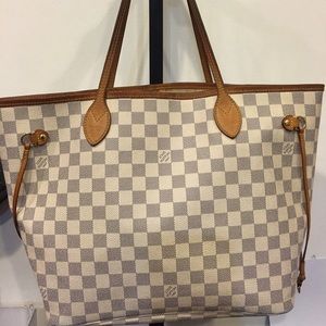 Louis Vuitton Damier Azur White Tote