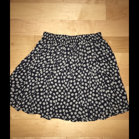 black and white brandy skirt