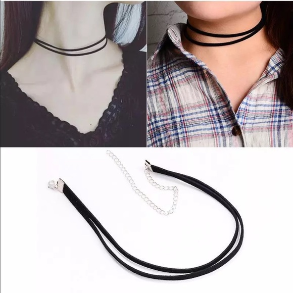 🆕Coming Back Soon! Double String Suede Choker - Picture 2 of 3