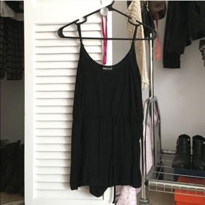 Black draw string romper