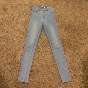 Bullhead highwaisted light blue stretch jeans