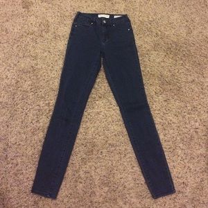 Bullhead highwaisted dark blue stretch jeans
