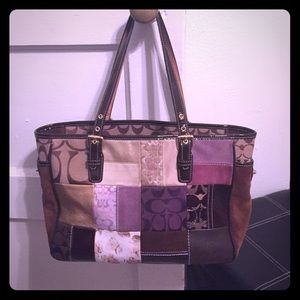 Authentic Coach Patchwork Shoulder Bag