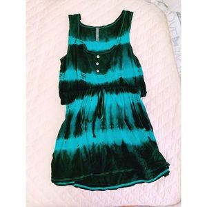 Black and Teal Dress