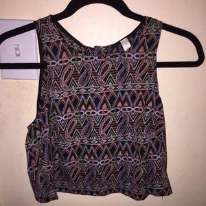 Tribal crop top
