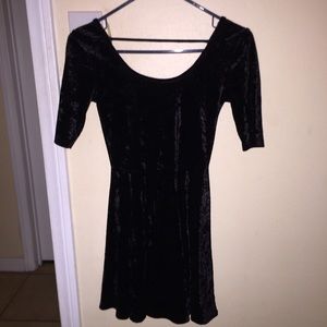 Velvet black dress