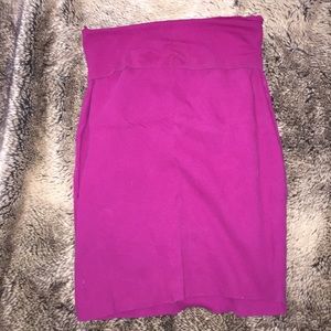 American apparel fuchsia fold over skirt size L