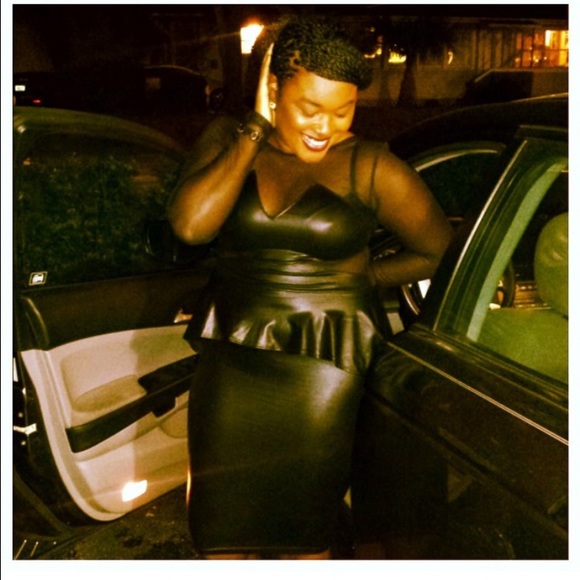Black Peplum Dress